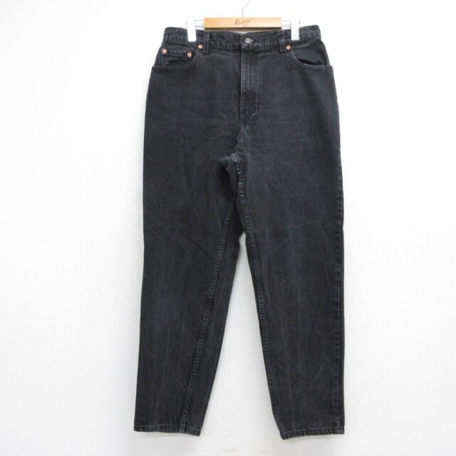 古着 Levi's リーバイス パンツ レディース 90年代 90s ジーンズ 551 リラックスフィット コットン ブラック デニム【spe】 26oct05