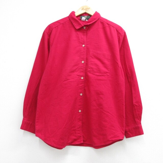 古着 オービス Orvis 長袖 シャツ メンズ 90年代 90s フランネル コットン USA製 レッド 26sep03