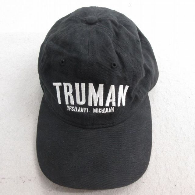 中古 キャップ TRUMAN 刺繍 コットン 黒 ブラック 25jun30