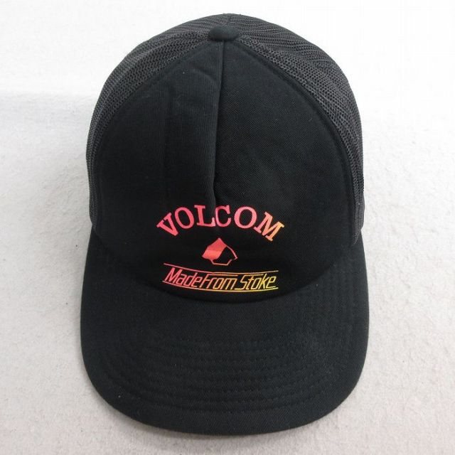 中古 ボルコム VOLCOM メッシュ キャップ 黒 ブラック 25jun30