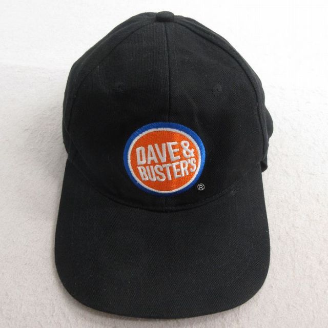 中古 キャップ DAVE 刺繍 コットン 黒 ブラック 25jul03