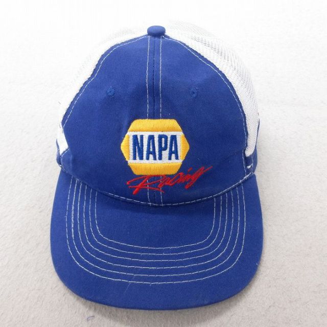 中古 メッシュ キャップ NAPA 刺繍 ツートンカラー 青 ブルー 25jul08