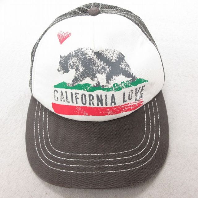中古 ビラボン BILLABONG メッシュ キャップ カリフォルニア 白他 ホワイト 25jul08