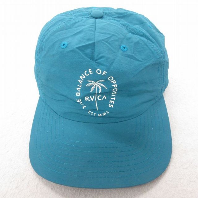 中古 ルーカ RVCA キャップ ヤシの木 青緑 25jul08