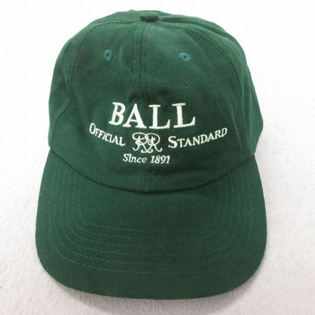中古 キャップ BALL 刺繍 緑 グリーン 25jul09
