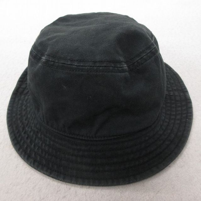中古 アディダス adidas ハット ワンポイントロゴ コットン 黒 ブラック 25jul15