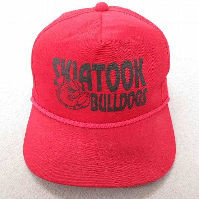 中古 キャップ ブルドッグ 赤 レッド 25jul15