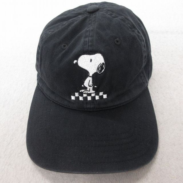 中古 キャップ スヌーピー SNOOPY 刺繍 黒 ブラック 【spe】 25jul15