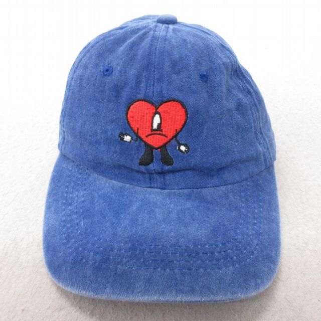 中古 キャップ ハート 刺繍 紺 ネイビー 25jul15