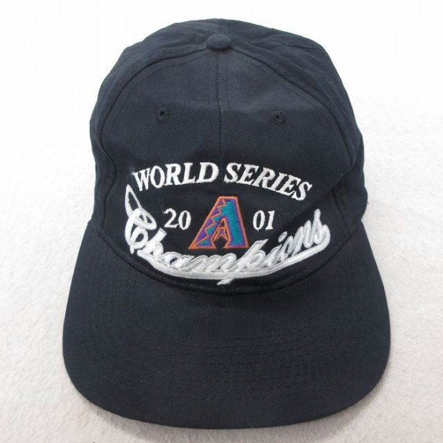中古 キャップ 00年代 00s MLB アリゾナダイヤモンドバックス 刺繍 黒 ブラック メジャーリーグ ベースボール 野球 【spe】 25jul23