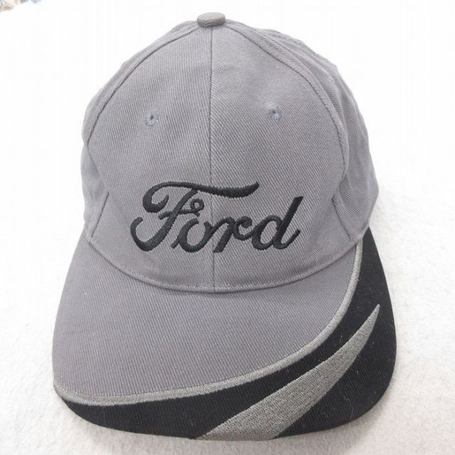 古着通販 中古 キャップ フォード Ford 刺繍 コットン グレー