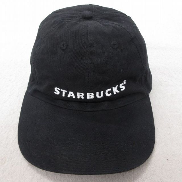 中古 キャップ スターバックス 刺繍 コットン 黒 ブラック 【spe】 25jul23