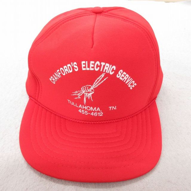 中古 メッシュ キャップ エレクトリック 赤 レッド 25jul23