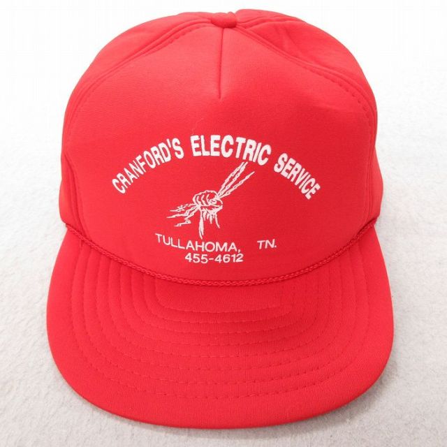 中古 メッシュ キャップ エレクトリック 赤 レッド 25jul23