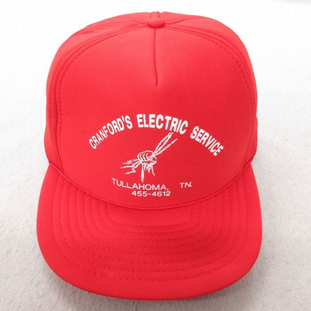 中古 メッシュ キャップ エレクトリック 赤 レッド 25jul23