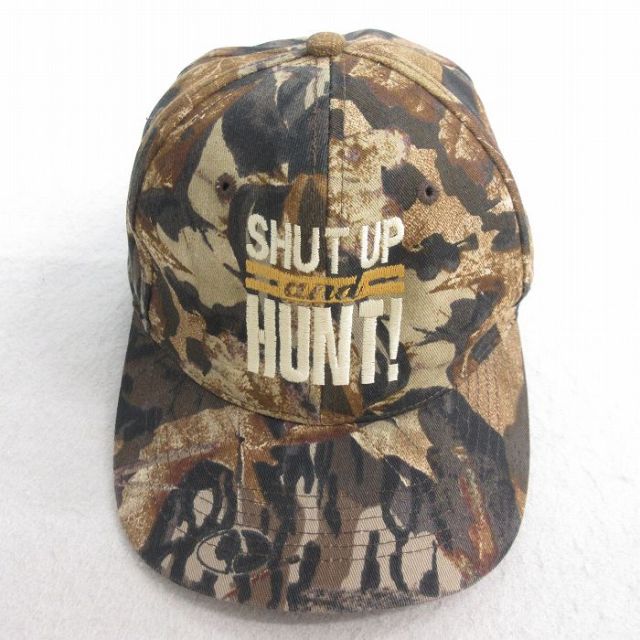 中古 キャップ HUNT 茶他 ブラウン 迷彩 25jul28