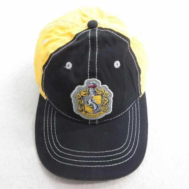 【50%OFF】中古 キャップ ユニバーサルスタジオ ハリーポッター ハッフルパフ ツートンカラー コットン 黄他 イエロー 25jul28