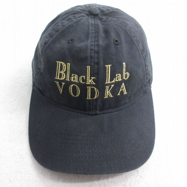 中古 キャップ Black Lab VODKA 刺繍 コットン 黒 ブラック 25jul31