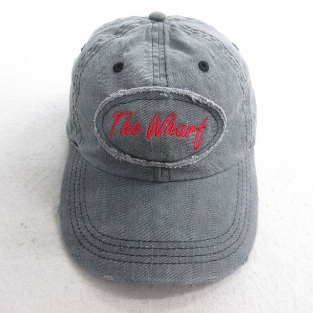 【50%OFF】中古 キャップ 00年代 00s The Wharf コットン グレー 25aug01