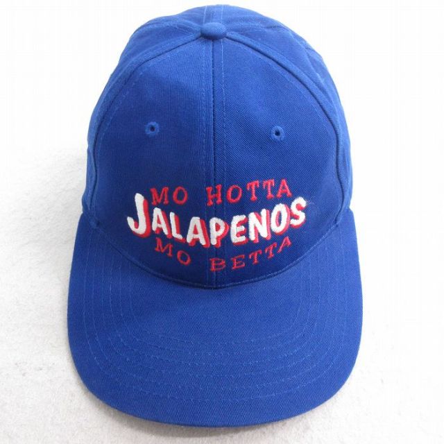【50%OFF】中古 キャップ JALAPENOS 刺繍 青 ブルー 25aug01