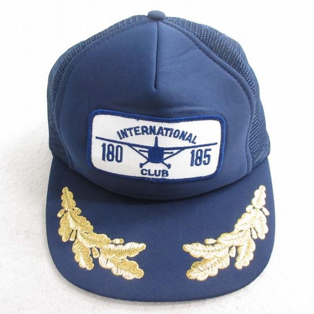 【20%OFF】中古 メッシュ キャップ INTERNATIONAL 紺 ネイビー 25aug01