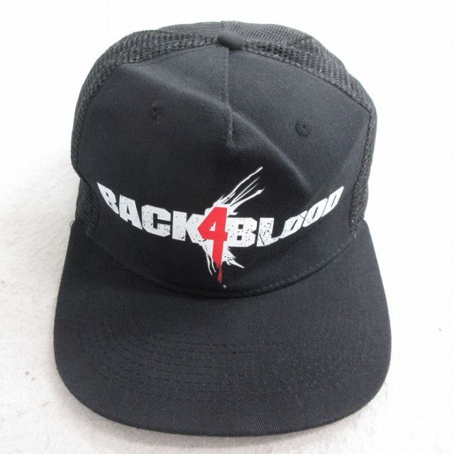 中古 メッシュ キャップ ゲーム Back 4 Blood 黒 ブラック 25aug01