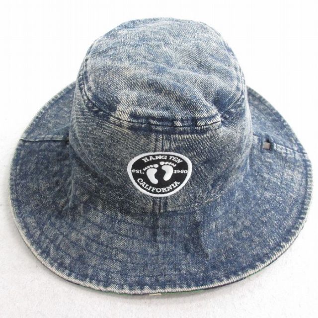 中古 サファリ ハット ハンテン HANG TEN 刺繍 紺 ネイビー デニム他 25aug02