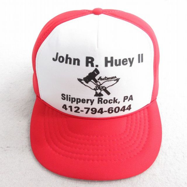 【50%OFF】中古 キャップ 90年代 90s John R ツートンカラー 赤他 レッド 25aug02