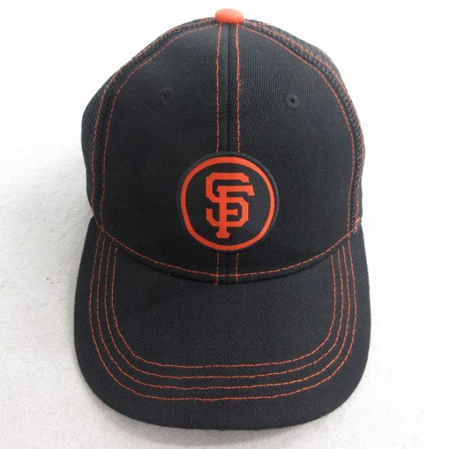 中古 メッシュ キャップ MLB サンフランシスコジャイアンツ 黒 ブラック メジャーリーグ ベースボール 野球 25aug04