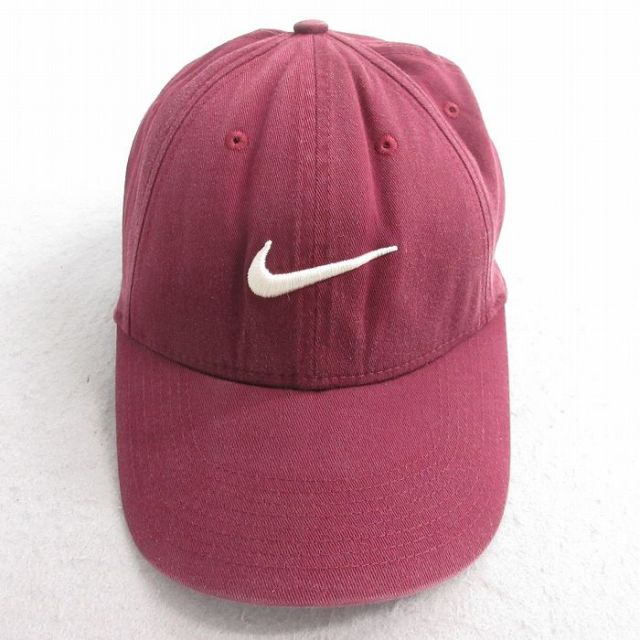 中古 キャップ ナイキ NIKE 刺繍 エンジ 25aug04