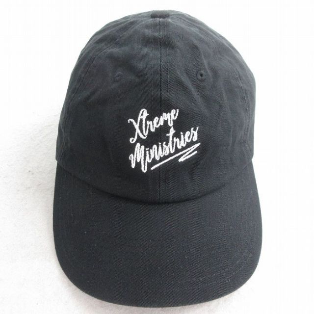中古 キャップ Xtreme Ministries 刺繍 USA製 黒 ブラック 25aug05
