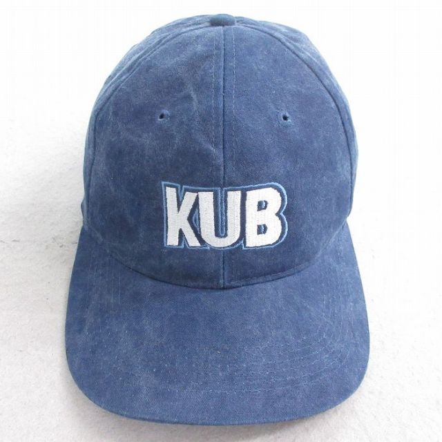 【20%OFF】中古 キャップ KUB 刺繍 コットン 紺 ネイビー 25aug07