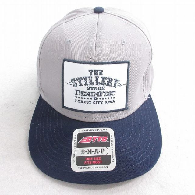 中古 OTTO キャップ STILLERY ツートンカラー コットン グレー他 25aug07