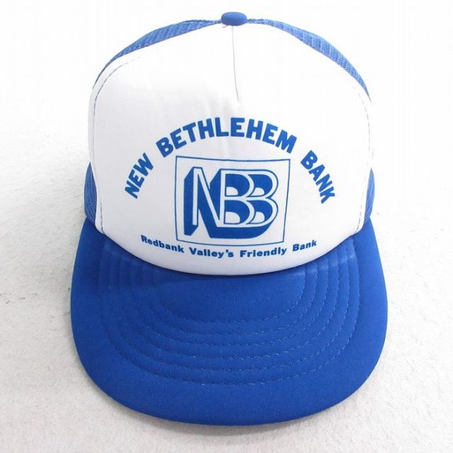 中古 メッシュ キャップ NBB ツートンカラー 青他 ブルー 25aug07