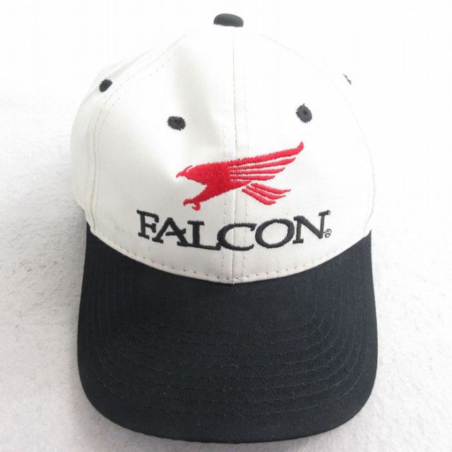 中古 キャップ FALCON 刺繍 ツートンカラー 生成り他 25aug09