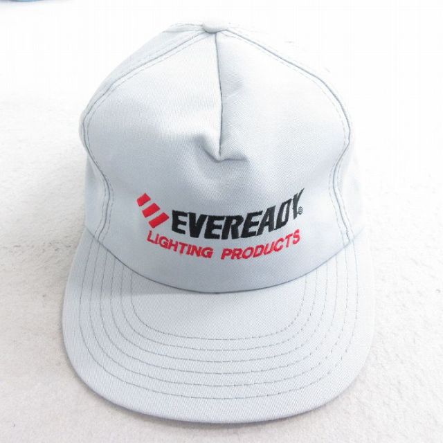 中古 キャップ 90年代 90s EVEREADY 刺繍 USA製 グレー 25aug09