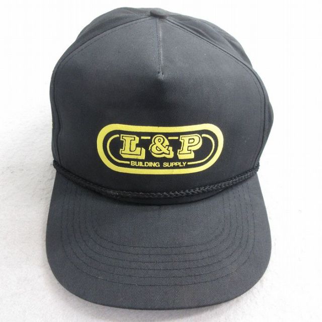 中古 キャップ 90年代 90s L&P 黒 ブラック 25aug09