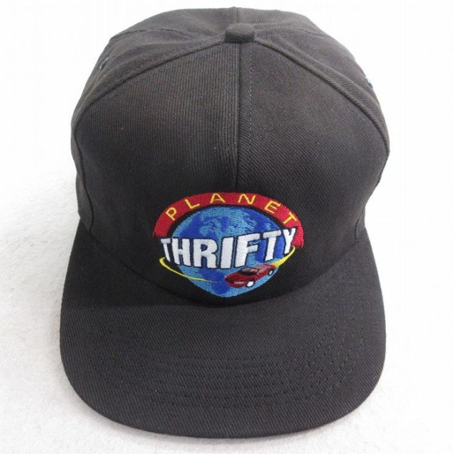 中古 キャップ 90年代 90s THRIFTY 車 刺繍 USA製 黒 ブラック 25aug09