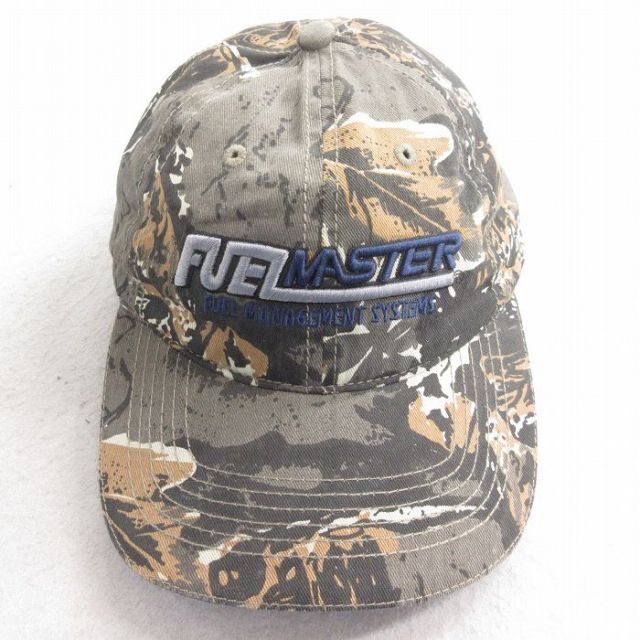 【50%OFF】中古 キャップ FUEL MASTER 刺? 茶他 ブラウン 迷彩 25aug09