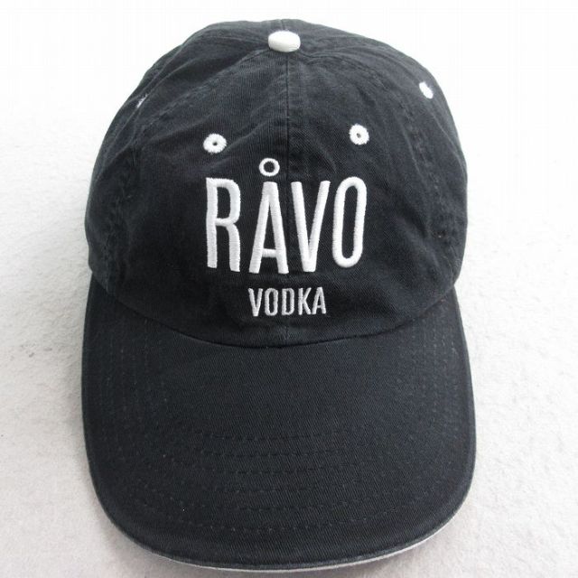 【20%OFF】中古 キャップ RAVO VODKA 酒 刺繍 黒 ブラック 25aug12