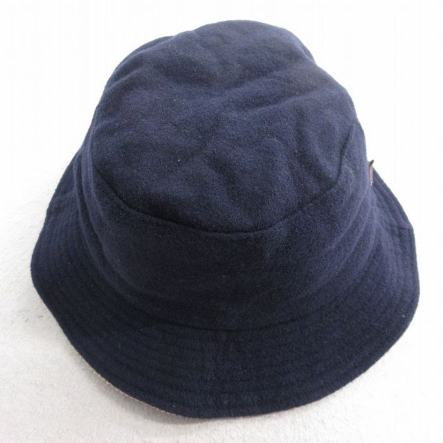 中古 ペンドルトン PENDLETON ハット リバーシブル ウール コーデュロイ 太畝 紺他 ネイビー 25aug12