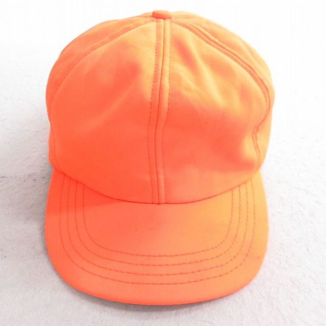 【20%OFF】中古 キャップ 80年代 80s 耳当て付き シンサレート USA製 オレンジ 内側キルティング 25aug20