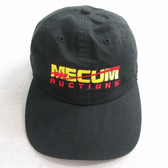 中古 キャップ MECUM 刺繍 コットン 黒 ブラック 25aug20