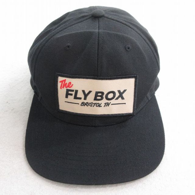 中古 キャップ FLY BOX 刺繍 黒 ブラック 25aug20