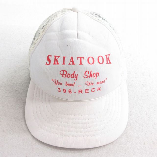 中古 メッシュ キャップ 90年代 90s SKATOOK 白 ホワイト 25aug20
