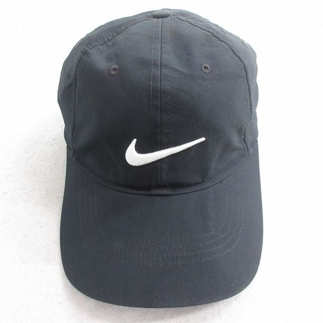 中古 ナイキ NIKE ゴルフ キャップ ビッグロゴ 黒 ブラック 25aug26
