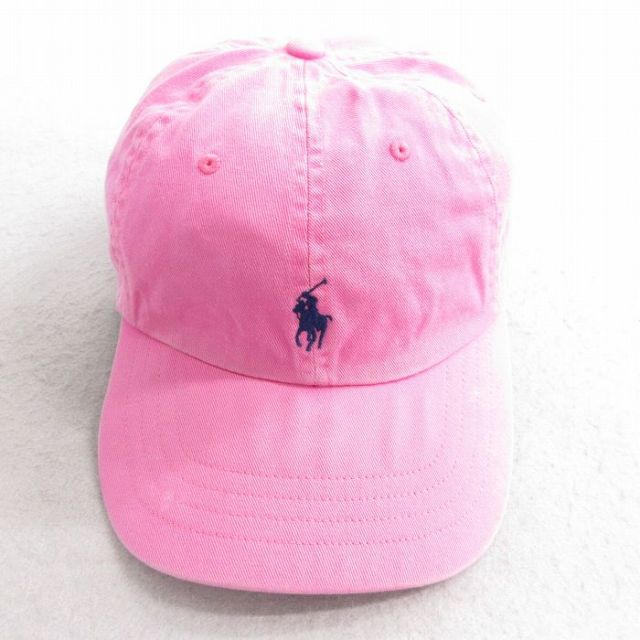 中古 ラルフローレン Ralph Lauren ブランド キャップ ワンポイントロゴ コットン ピンク 25aug26