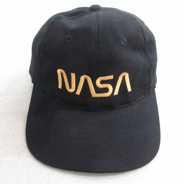 中古 キャップ ナサ NASA 刺繍 黒 ブラック 25sep30