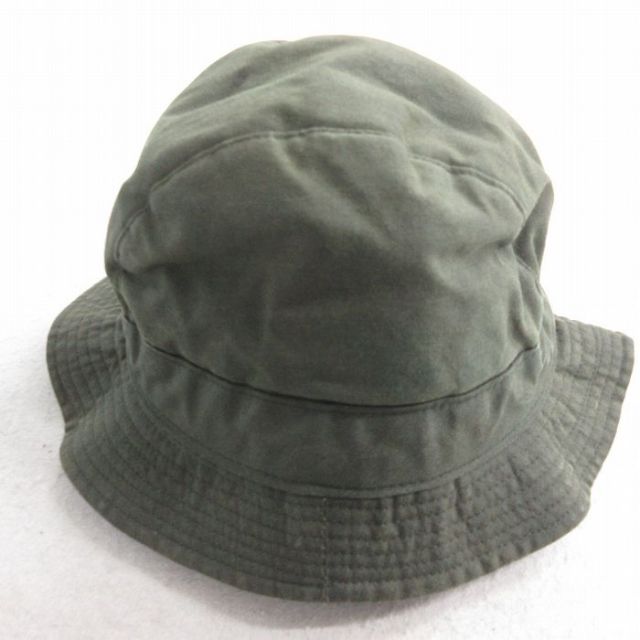 中古 オイルド バケット ハット 90年代 90s コットン アイルランド製 濃緑 グリーン 25oct04