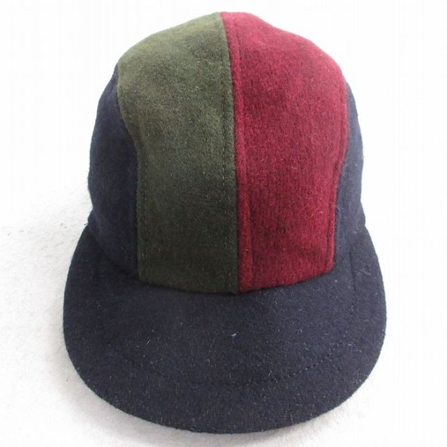 【50%OFF】中古 ニューヨークハット キャップ 90年代 90s マルチカラー ウール USA製 紺他 ネイビー 【spe】 25oct04